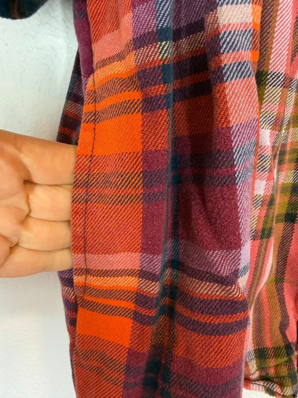 Free People Moon Bay Mixed Plaid Dress Babydoll Patchwork Western Small - Picture 10 of 14